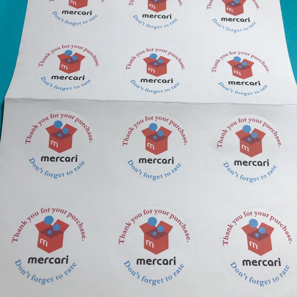 5 random choice mystery pick thank you sticker sheets